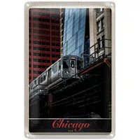 Roomando Chicago | USA | Blechschild | Retro-Stil |