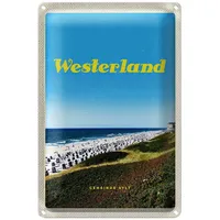 Roomando Blechschild | Westerland | Strandmotiv | Sylt |