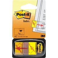 Post-it Haftstreifen Index Symbole 50 Streifen Unterschrift gelb Packung