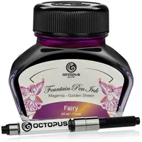 Octopus Fluids Füllhaltertinte Sheen mit Konverter, Fairy, Violett, 30