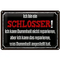 Roomando Humorvolles Schlosser-Schild | 'Ich bin Schlosser! kann reparieren,
