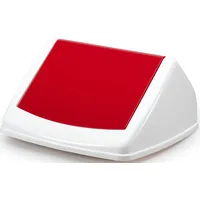 Durable Schwingdeckel Durabin Flip Lid Square 40 rot Packung