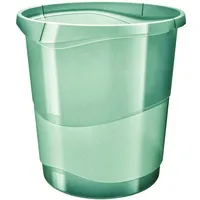Esselte Papierkorb Colour'Ice PP 14l transparent grün Packung mit