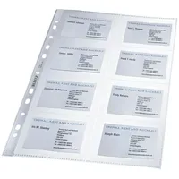 Leitz Visitenkartenhüllen A4 90x57mm Glasklar 10 St.