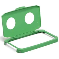 Durable Klappdeckel Durabin 60 runde Öffnungen grün Packung mit