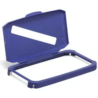 Durable Klappdeckel Durabin 60 Einwurfschlitz blau Packung mit 6