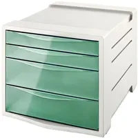 Esselte Organizer Schubladenbox Colour'Ice 4-tlg. hellgrau/grün