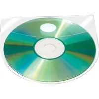 Connect CD/DVD-Hüllen PP transparent selbstklebend mit Lasche VE=10x10 Stück