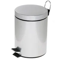 Alco Tretabfalleimer 5 Liter silber Packung mit 6 Stück