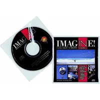 Durable CD-Hüllen transparent mit Schutzvlies VE=10x10 Stück