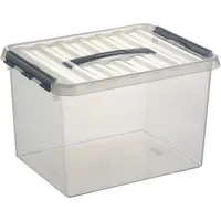 SUNWARE Aufbewahrungsbox mit Deckel 22 Liter 300x260x400mm transparent Packung
