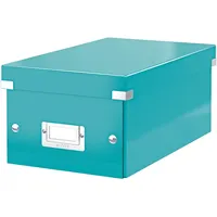 Leitz Ablagebox Click & Store DVD eisblau Packung mit