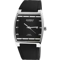 Akzent EXLUSIVE Herrenuhr mit Silikonband, IPS