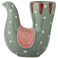 Bloomingville Trudy Vase, Grün, Steingut,