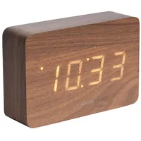 Karlsson Wecker Braun, Holz, Quadratisch, 15x10x4.8 cm, CE, Dekoration,