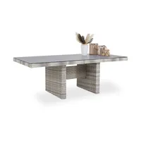 Sansibar Gartentisch SANSIBAR Wyk - LBH 100x212x74 cm