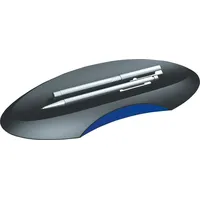 HAN Büroschale Delta schwarz/blau 246x106x22 mm,