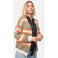 Pm selected Cardigan Kuschelige Strickjacke in Candy Stripes Design