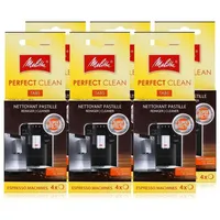 Melitta Set von 6 Reinigungsregalen 4 x 1,8 g