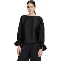 Vera Mont Satin-Bluse mit Fledermausärmeln 38, Schwarz | 38