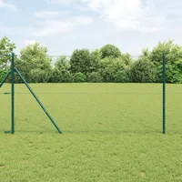 VidaXL Sechseckzaun Grün 1,4x50 m Stahl