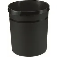 HAN Papierkorb Grip mit Griffmulden 18 Liter öko-schwarz Packung