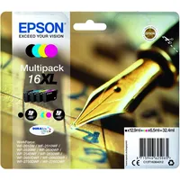 Epson Tintenpatrone Epson DURABRITE ULTRA INK - No16XL Schwarz/Zyanblau/Magenta/Gelb