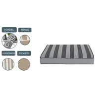 Sansibar Garden Dream Sitzkissen (LBH 50x50x5 cm | grau