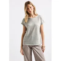 STREET ONE Shirttop mit Streifenmuster beige 42 EU