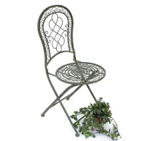 DanDiBo Ambiente DanDiBo Gartenstuhl Metall Malega Patina 12185 Metallstuhl