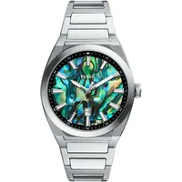Fossil Quarzuhr »EVERETT«, Armbanduhr, Herrenuhr, Edelstahlarmband, analog, Tag