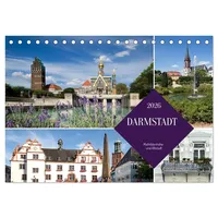 Calvendo Darmstadt - Mathildenhöhe und Altstadt (Tischkalender 2026 DIN