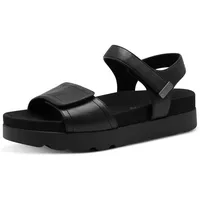 TAMARIS Keilsandalette TAMARIS, Damen, Gr. 37, schwarz, Lederimitat, Schuhe,