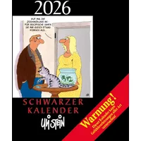 Lappan Verlag Uli Stein Schwarzer Kalender 2026: Monatskalender für