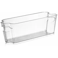 Michelino 4 Stück Kühlschrank Organizer in Transparent – Für