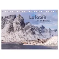 Calvendo Lofoten ...ein Wintertraum (Tischkalender 2026 DIN A5 quer),