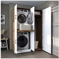 Roomart Waschmaschinenumbauschrank Roomart Dora 130 cm (Waschmaschinenschrank DORA für