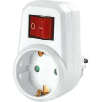 Buri 25x Buri Zwischenstecker 2 Polig Schalter Überspannungsschutz Steckdosen