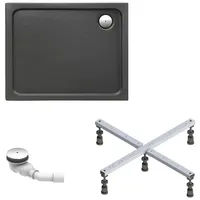 Schulte Duschwanne Adria 100x90 Cm - Komplett Set Mit