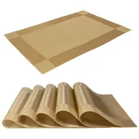 Intirilife 6x Platzset aus PVC in Gold - 45