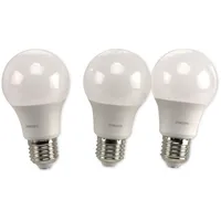 Philips LED-Lampe Standard 4.9W/827 (40W) Frosted 3-pack E27