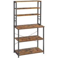 MID.YOU Regal Schwarz, Dunkelbraun ca. 80x167x40 cm