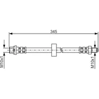 Bosch Bremsschlauch 1 987 481 168