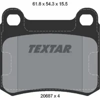 Textar Bremsbelagsatz, Scheibenbremse