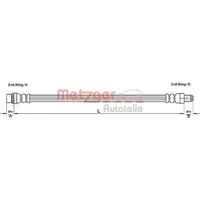 METZGER Bremsschlauch 4110221