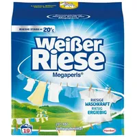 Weißer Riese Megaperls Vollwaschmittel Pulver, gegen Flecken, 1,14 kg