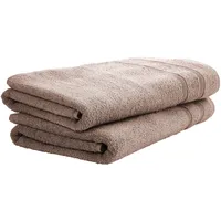 SCHIESSER Brooklyn Duschtuchset 70 x 140 cm taupe 2