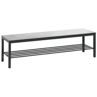 C+P Umkleidebank für Feuchträume, Ca. Farbton RAL 7004 Signalgrau,