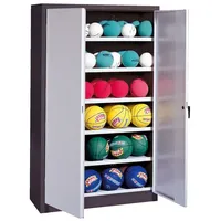 C+P Ballschrank mit Vollblech-Flügeltüren (Typ 3), HxBxT 195x93x40 cm,