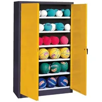 C+P Ballschrank mit Vollblech-Flügeltüren (Typ 3), HxBxT 195x93x50 cm,
